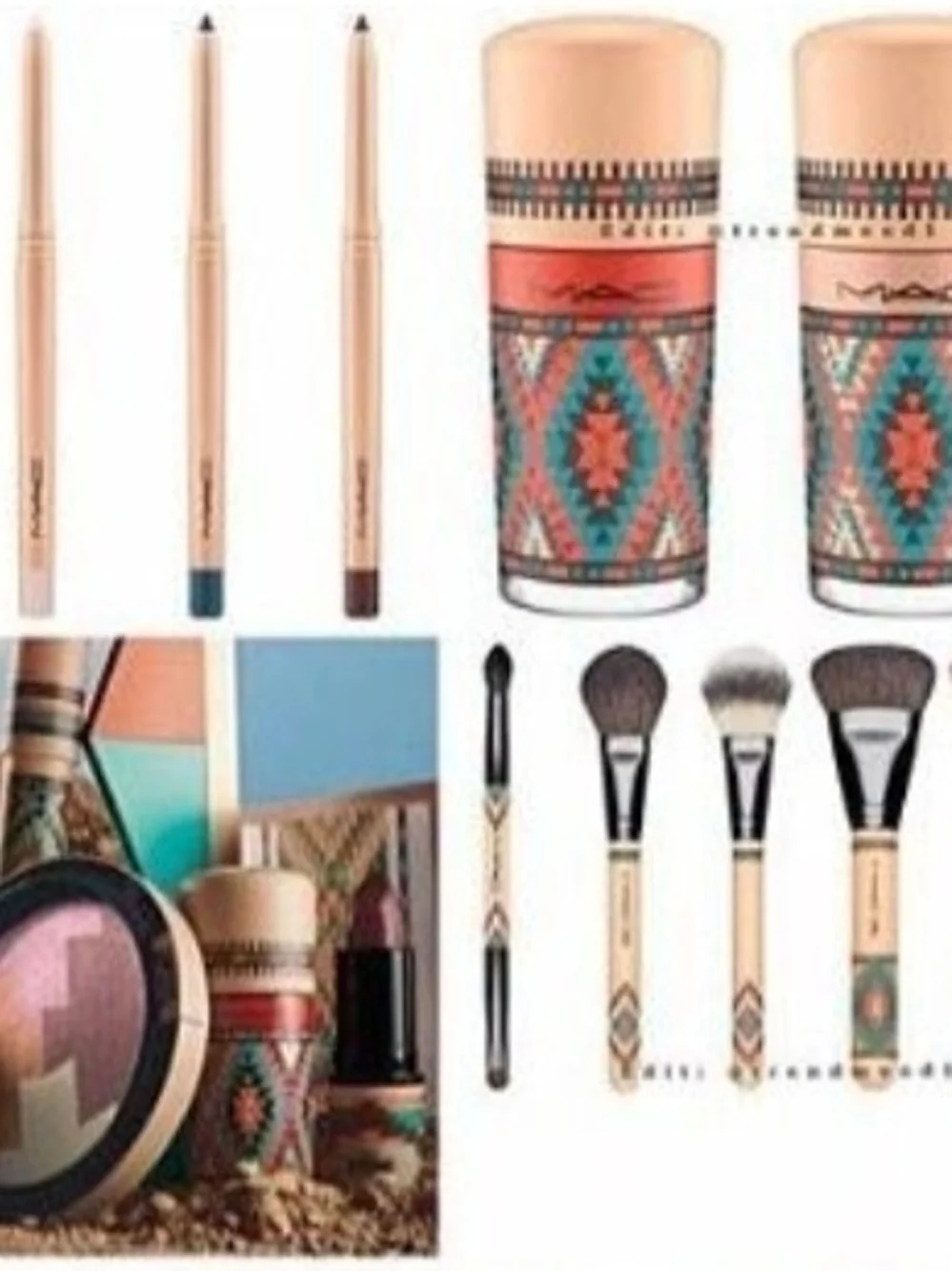 LIMITED EDITION MAC 125SE SPLIT FIBRE BRUSH - VIBE TRIBE COLLECTION EDITION